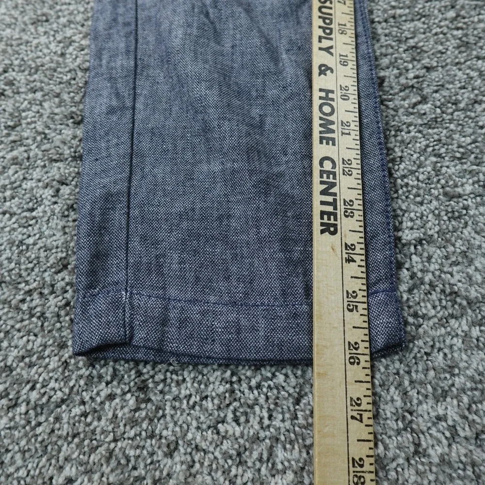 Banana Republic Pants Mens 29X30 Blue Linen Mason Athletic Tapered Chambray Flex